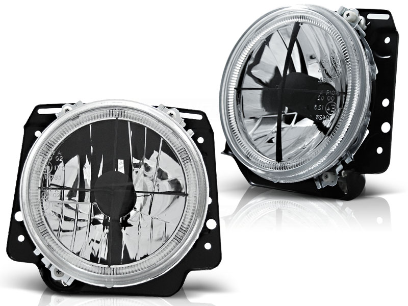 Koplampen VW Golf II Angel Eyes met kruis