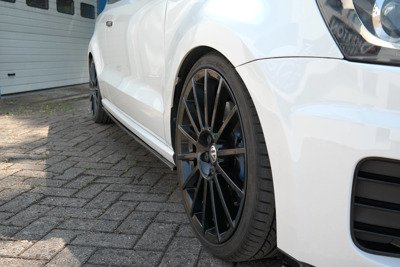 Zijskirts VW Polo 5 R WRC Glans Zwart