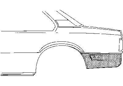eindplaat, 2/4 drs, links Opel Ascona C, 1981-1988