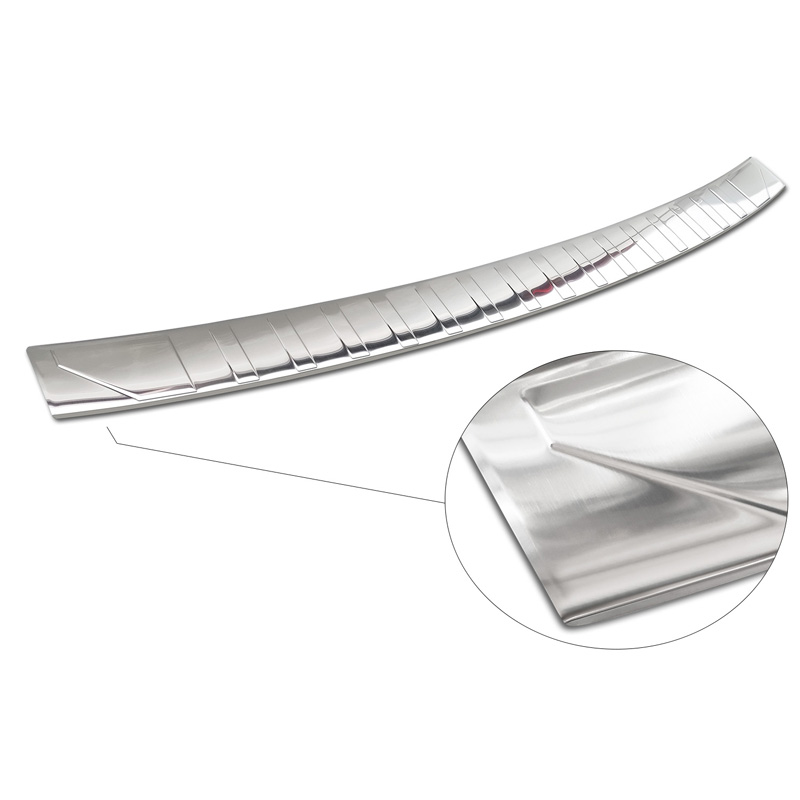 RVS Achterbumperprotector  BMW X5 F15 2013-2018 met M-Pakket 'Ribs'