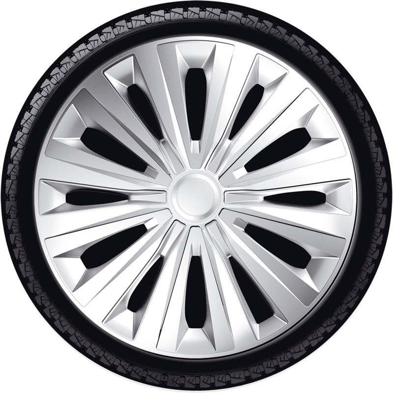 4-Delige J-Tec Wieldoppenset Multi 16-inch zilver