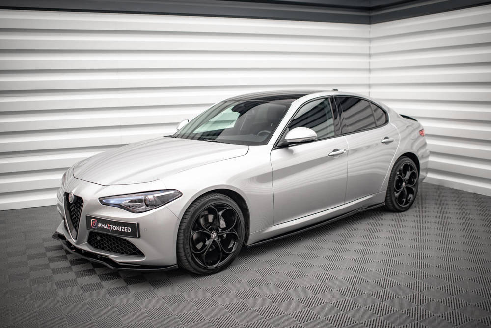 Zijskirts Alfa Romeo Giulia Sport Maxton Glans Zwart