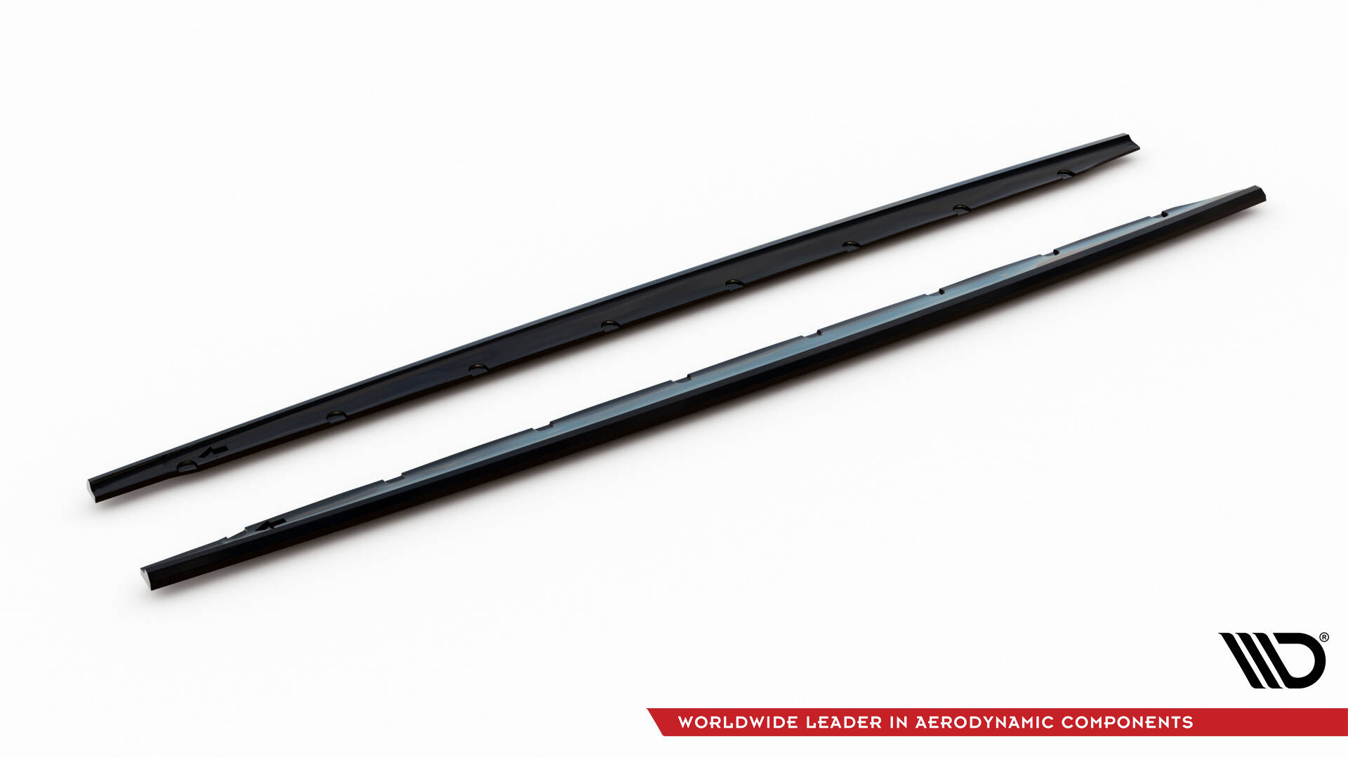 Zijskirts V.1 BMW M135i / 1 M-Pack F70 Maxton Glanzend zwart