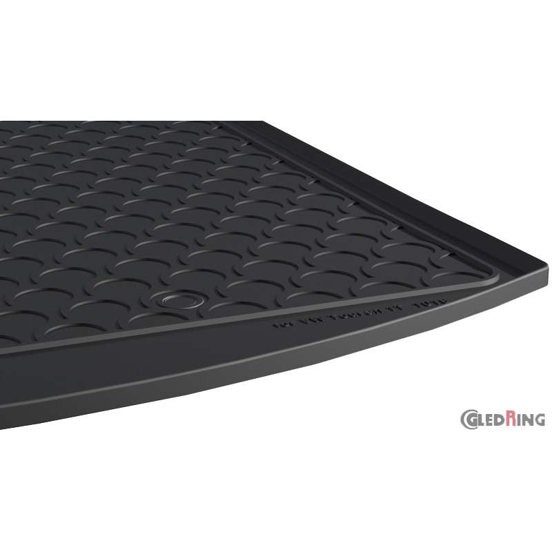 Rubbasol (Rubber) Kofferbakmat  Volkswagen Touran 2003-2015 (5-personen) (Hoge laadvloer)