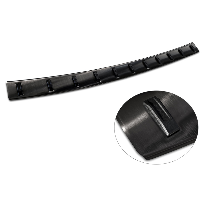 Zwart RVS Achterbumperprotector  Mercedes GLC (X253) 2015-2019 & Facelift 2019- 'STRONG EDITION'