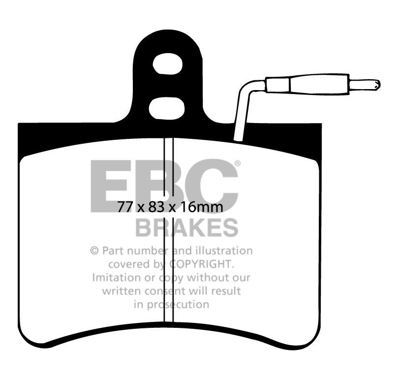 EBC Brakes FIAT BEDRIJFSWAGEN 242 1.6 74-83 Remblokken achterzij