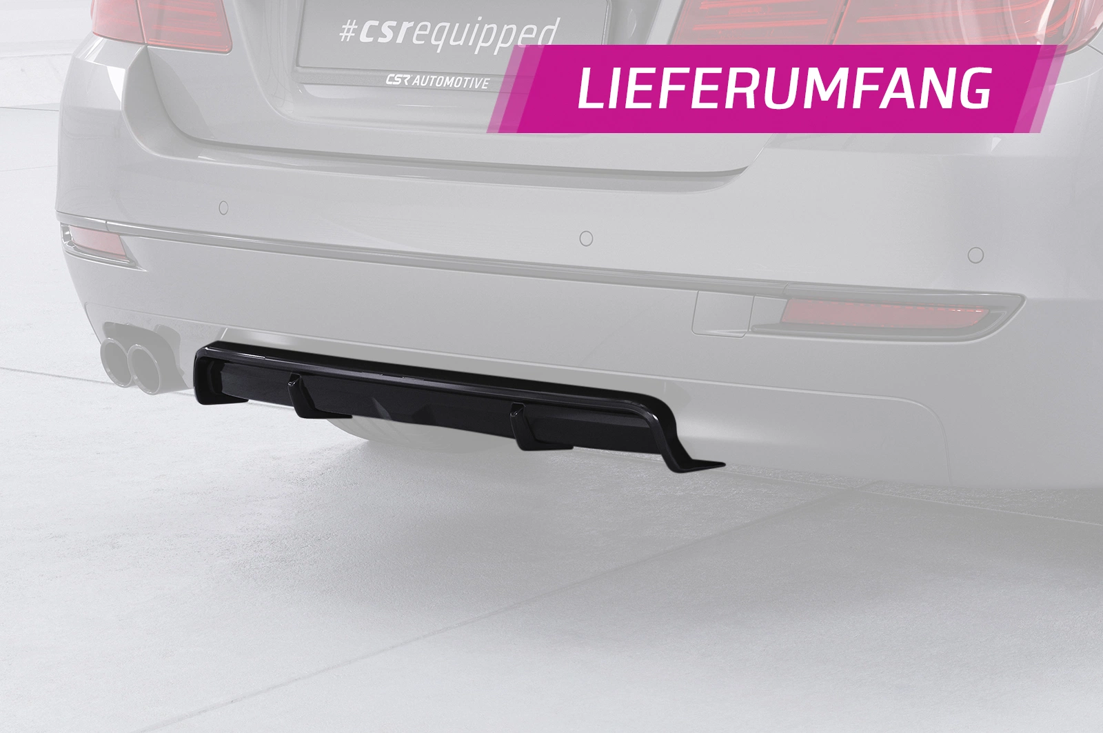 Achterspoiler BMW 5er F11 glans zwart