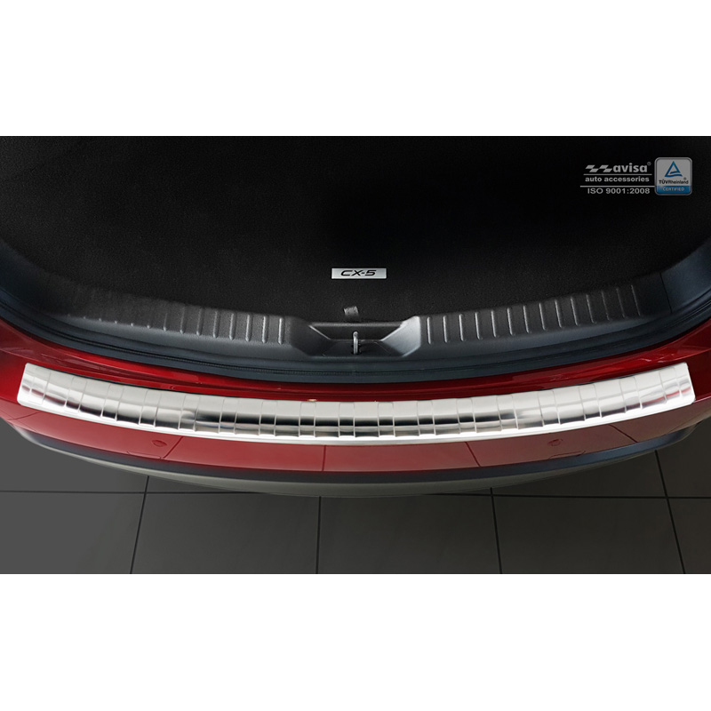 RVS Achterbumperprotector  Mazda CX-5 II 2017- incl. Facelift 'Ribs'