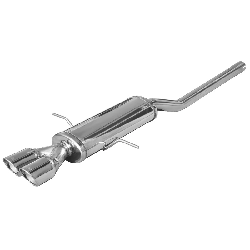100% RVS Sportuitlaat  Mini R56 1.6 Cooper S (184pk) 2011- Ø55mm 2x80mm X-Race