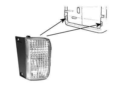 achteruitrijlicht, met mistlamp, zonder fittingdeel, links Opel