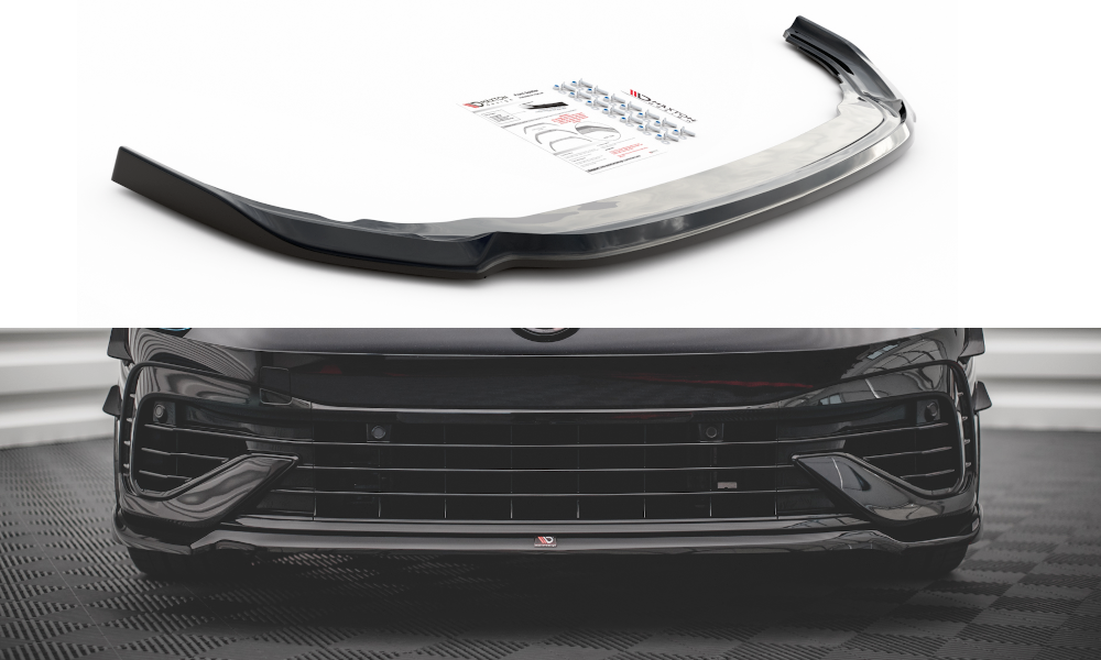 Voorspoiler V.6 for Volkswagen Golf 8 R Carbon Look