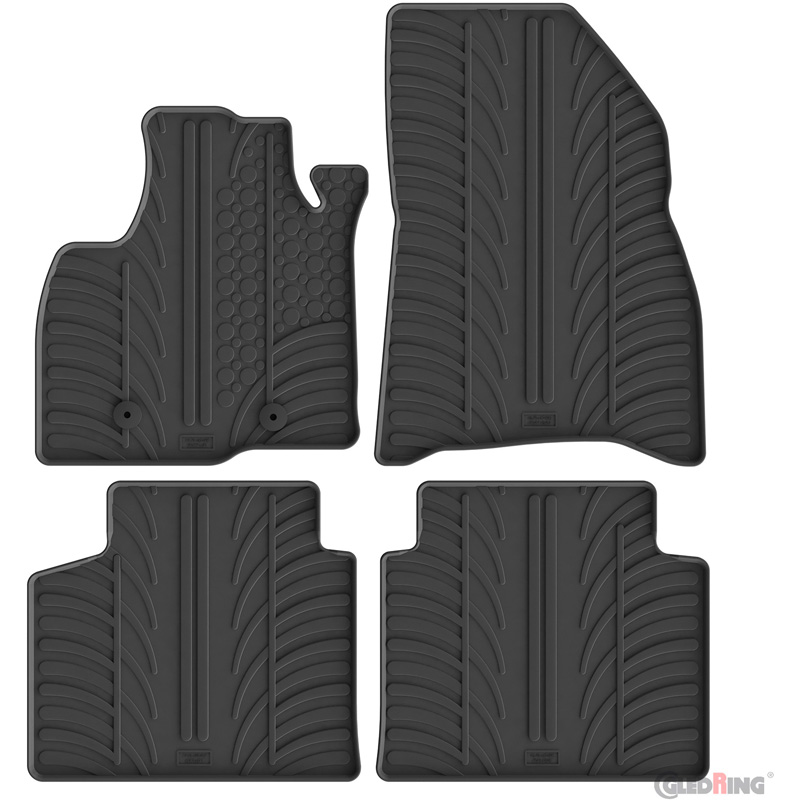 Gledring Rubbermatten  Dacia Bigster 4x4 (Benzine) 2024- (T profiel 4-delig + montageclips)