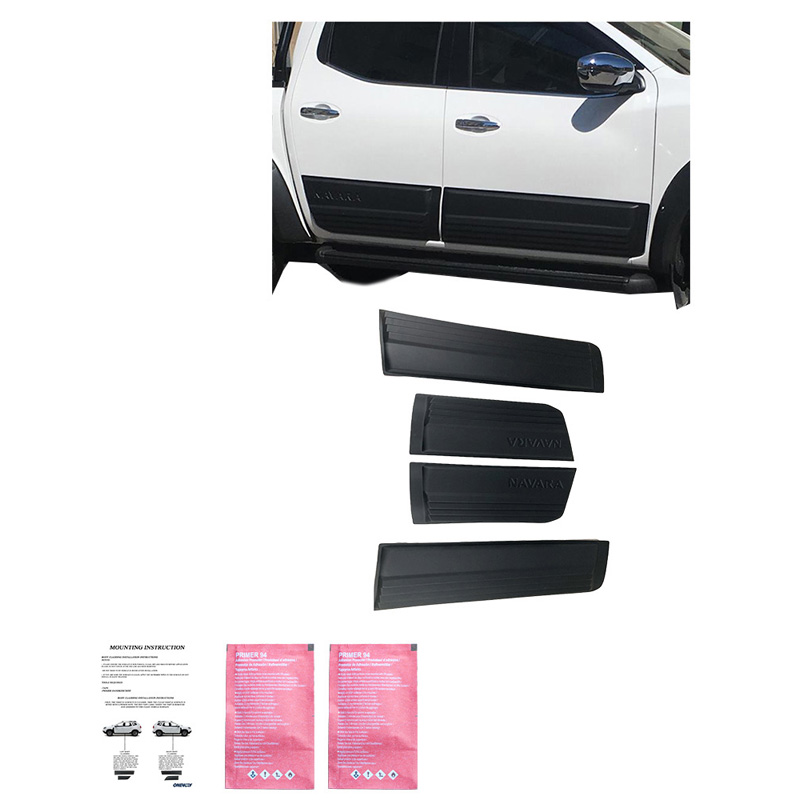 Deurpanelen  Nissan Navara NP300 (D23) 2014-2021 - Matzwart