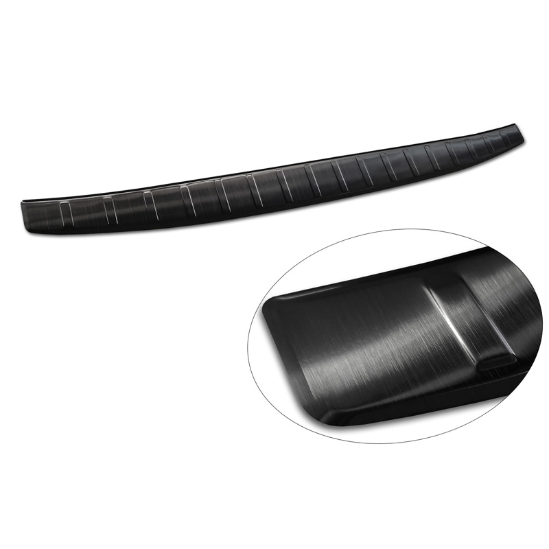 Zwart RVS Achterbumperprotector  Mercedes EQE (V295) 2022- 'Ribs'