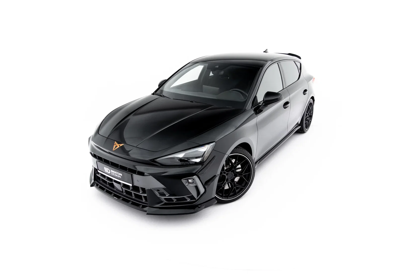 Voordiffuser Cupra Leon Hatchback Mk1 Facelift V.2 Glans Zwart