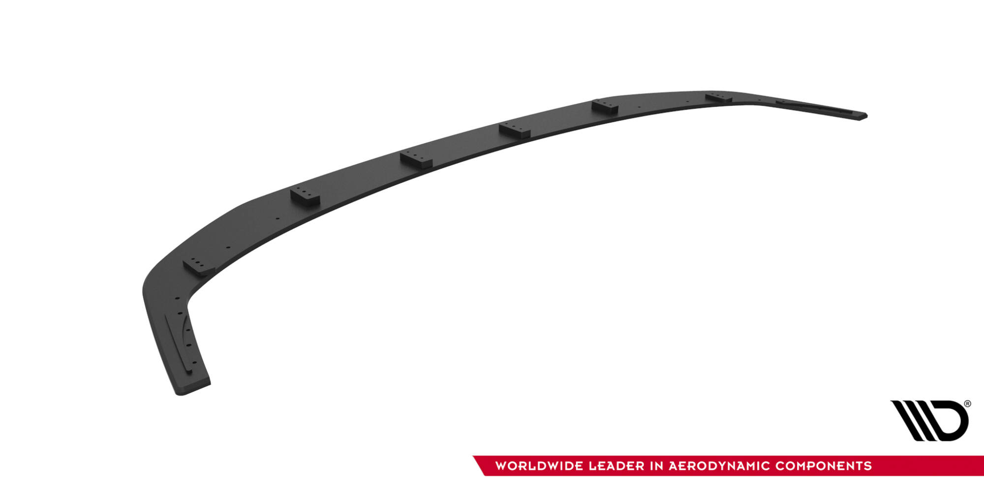 Street Pro Voorspoiler Mitsubishi Lancer EVO X Maxton Glanzend zwart