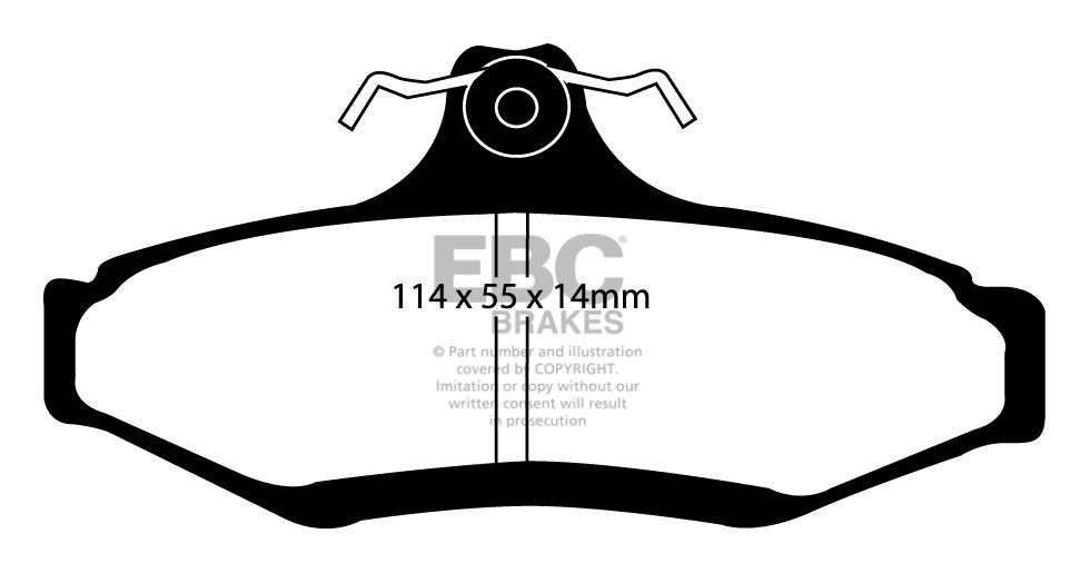 EBC Brakes DAEWOO Leganza 2.0 97-2005 Remblokken achterzijde