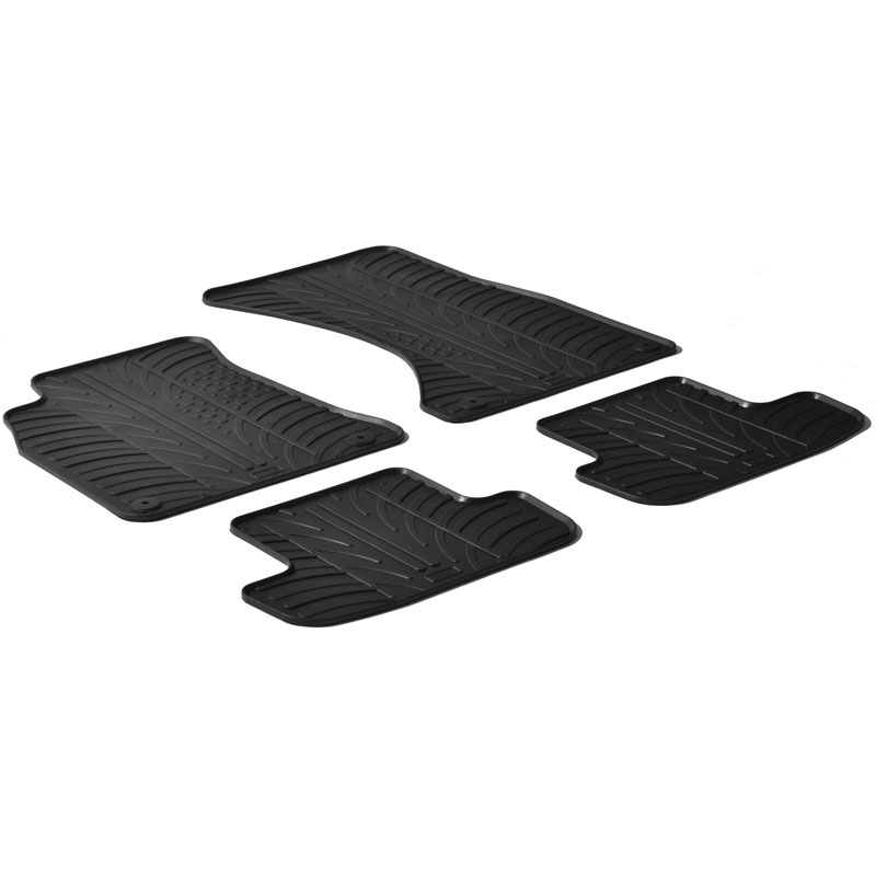 Rubbermatten  Audi A5 2007-2016 (T profiel 4-delig + montageclips)