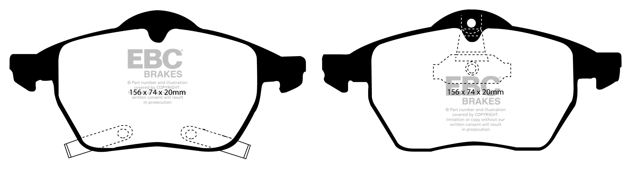 EBC Brakes SAAB 9-mei 2.0 Turbo 99-2001 Remblokken voorzijde gre