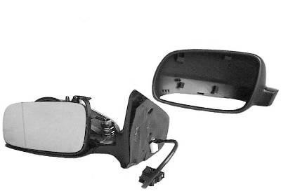 spiegel, bol glas, elektr verstelb, verwarmd, 12cm, rechts VW Go