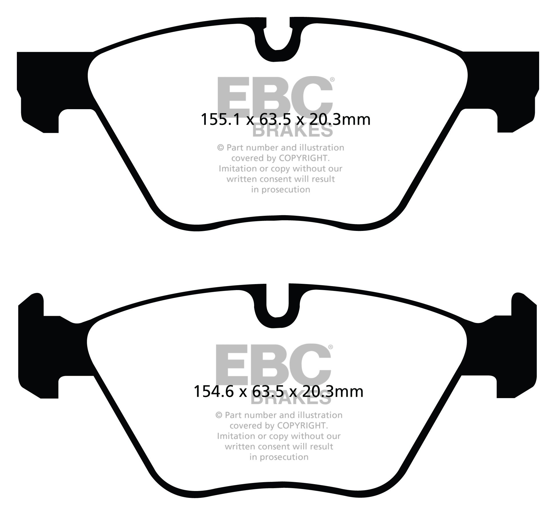 EBC Brakes BMW 320 2.0 (E90) (170) 2006-2010 Remblokken voorzijd