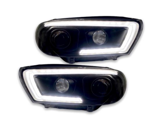 Koplampen VW Scirocco lll 08-14 DRL Dynamic LED Zwart