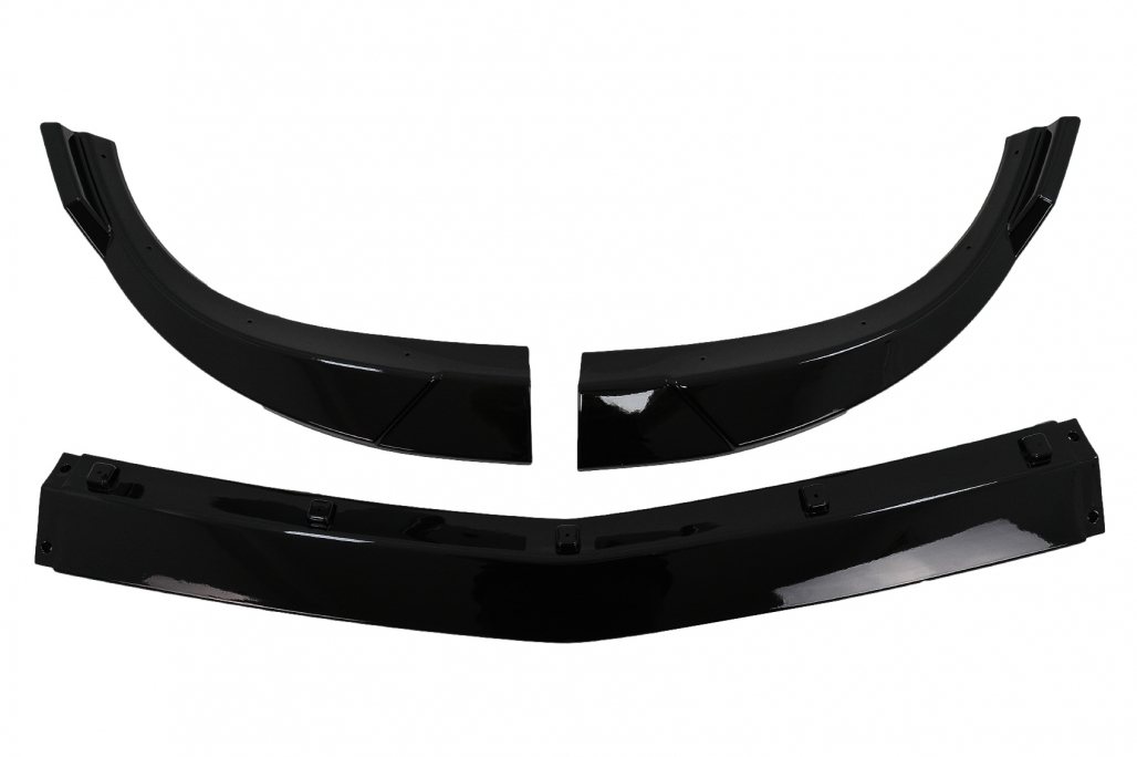Voorspoiler Mercedes C-Klasse W204 09-11 Glans Zwart