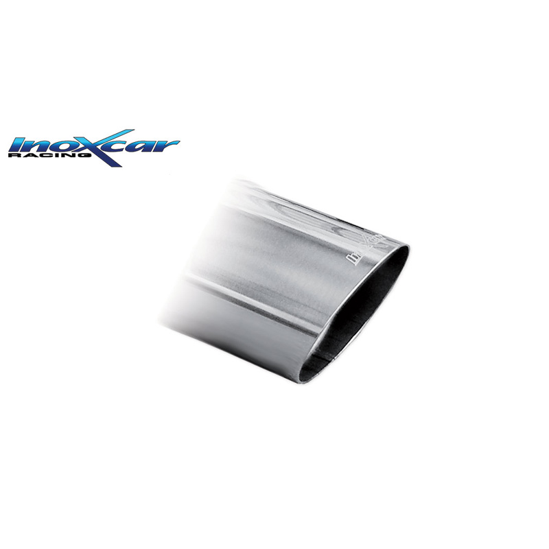 100% RVS Dubbele sportuitlaat  Volkswagen Golf VII 1.6 TDI 105pk 2015- 2x80mm Racing