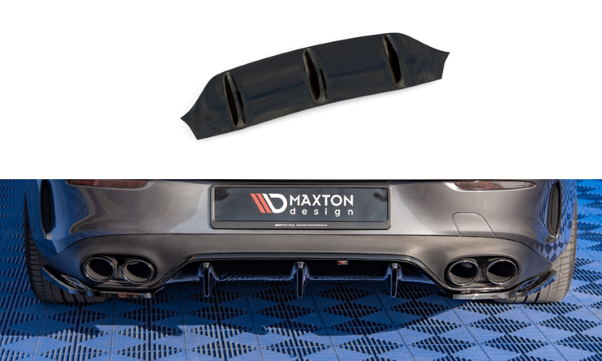 Diffuser Mercedes E W213 Coupé E53 AMG Maxton Design glans zwart