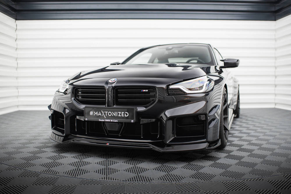 Voorspoiler V.1 BMW M2 G87 Maxton Glans Zwart