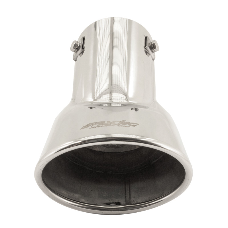 Simoni Racing Uitlaatsierstuk Ovaal RVS - 116x86xL180mm - Montage 46->74mm