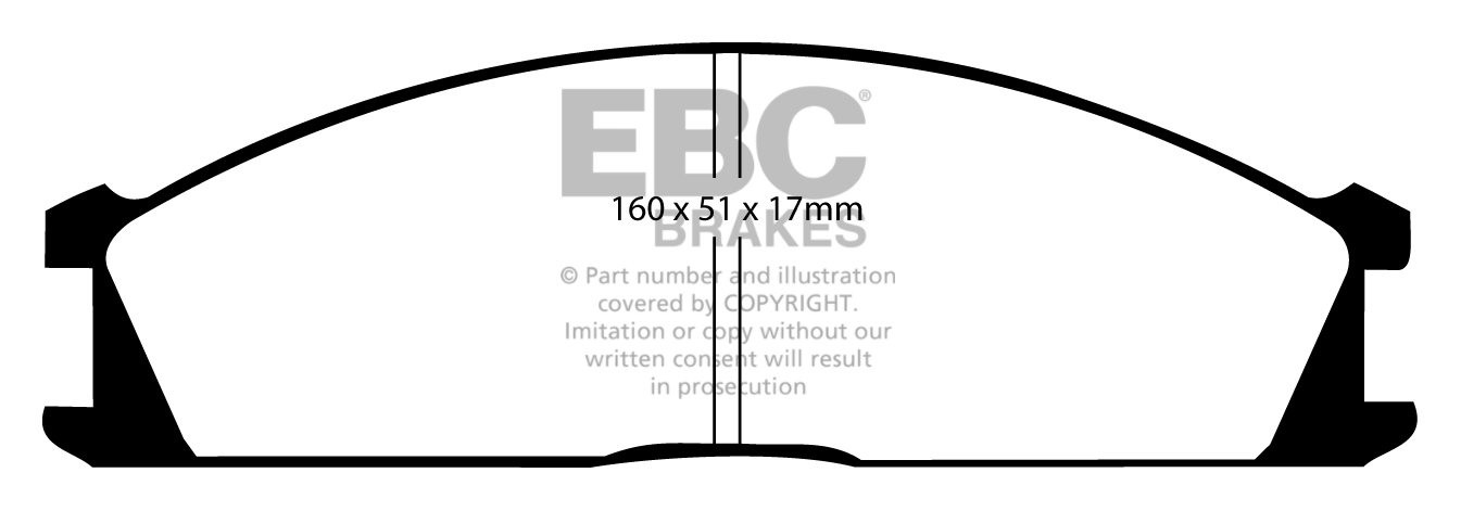 EBC Brakes NISSAN BEDRIJFSWAGEN Pick Up 2.4 (D21) 4WD 92-97 Remb
