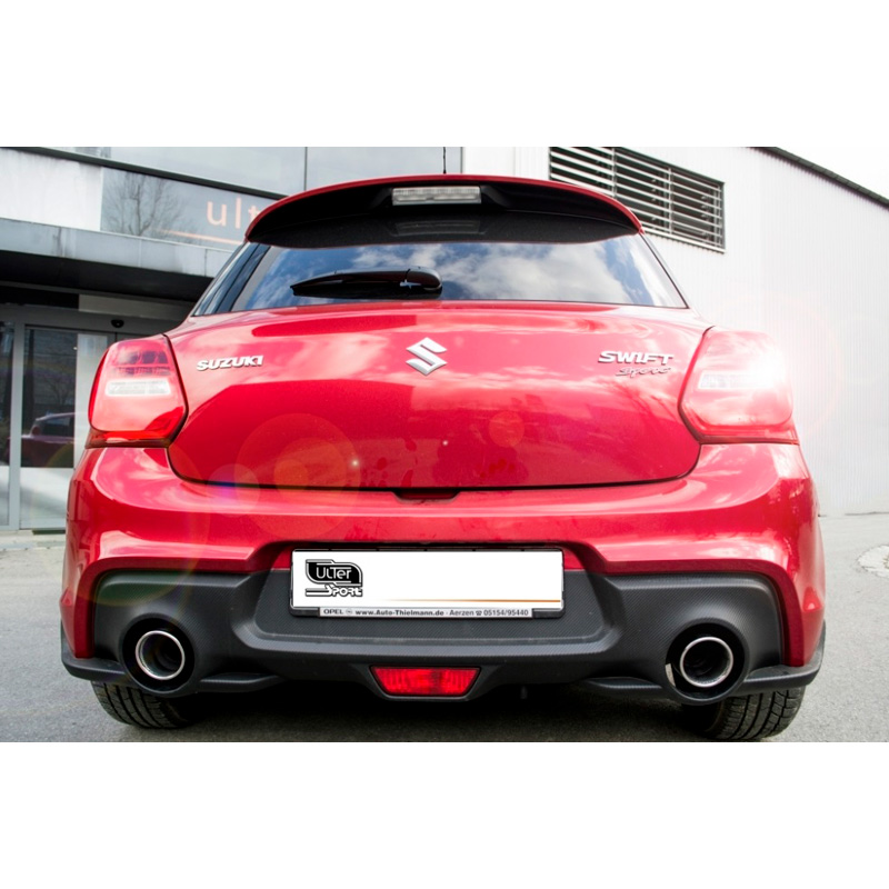 Dubbele Sportuitlaat  Suzuki Swift VI 1.4 Sport Boosterjet 103kW 2017-2020 100mm RS