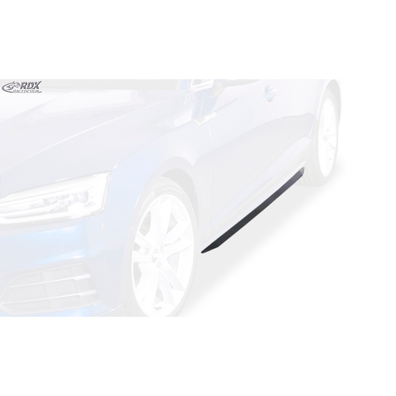 Sideskirts 'Slim'  Audi A5 (F5) Coupe/Cabrio/Sportback 2016- (ABS zwart glanzend)