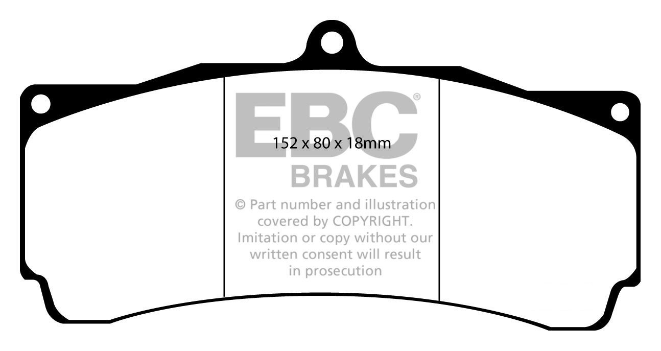 EBC Brakes BMW 330X (4WD) 3.0 (E91) 2007-2008 Remblokken voorzij