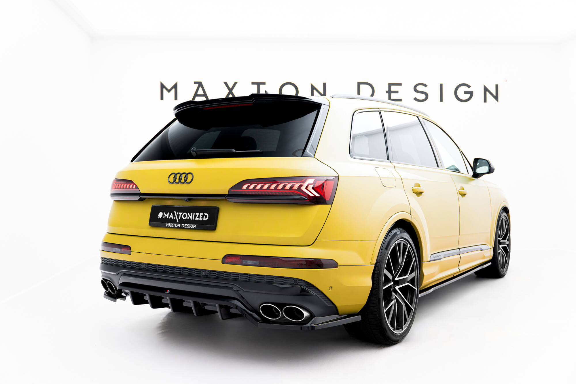 Diffuser Audi SQ7 19-23 Maxton Glanzend Zwart