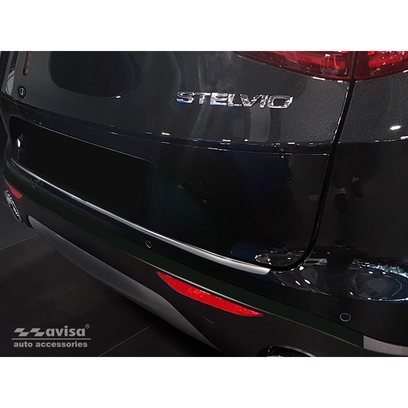 RVS Achterbumperprotector  Alfa Romeo Stelvio 2017- & FL 2020- 'Ribs'