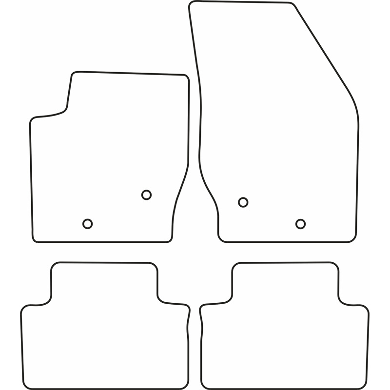 Automatten Velours  Volvo XC90 2002-2014