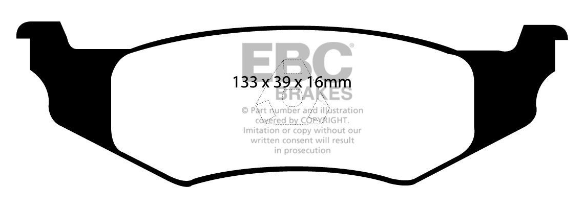 EBC Brakes CHRYSLER (USA) PT Cruiser 2.0 2000-.. Remblokken acht