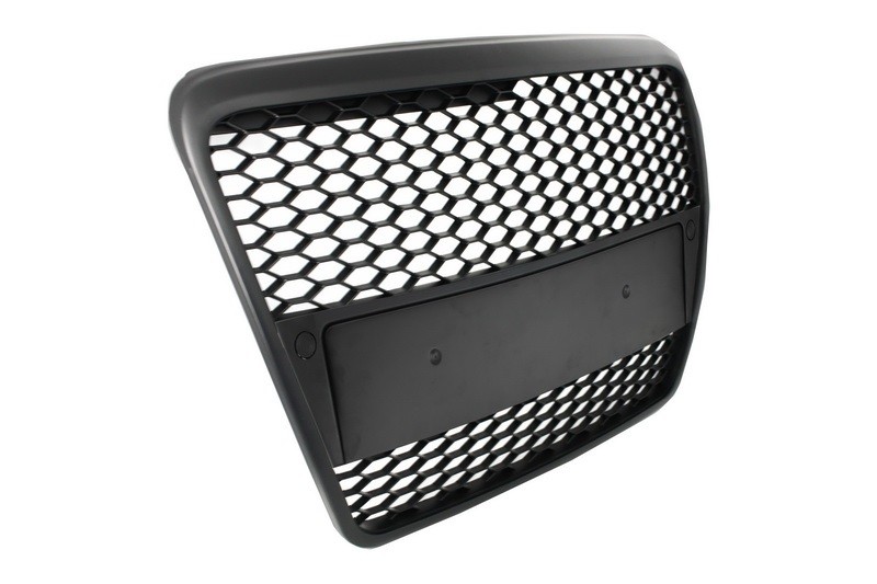 Grill Audi A6 4F C6 (2004-2007) RS Design Matte Black Embleemlo