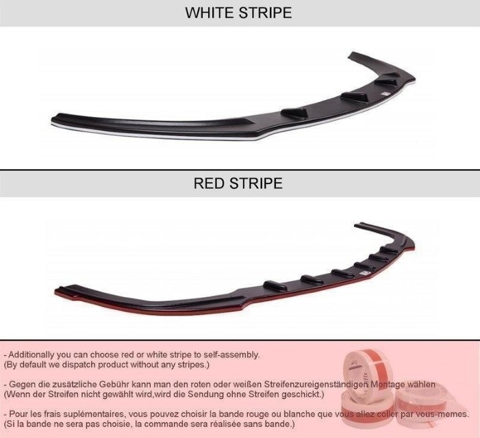 Centraal Achter Spoiler Audi TT S 8J Glanzend Zwart