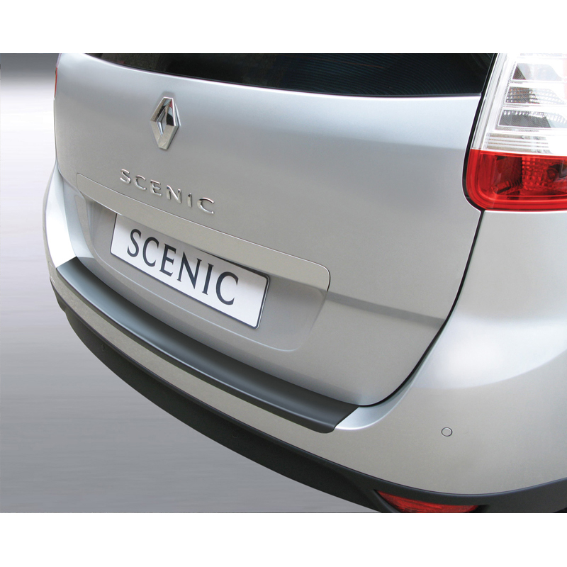 ABS Achterbumper beschermlijst  Renault Grand Scenic 5 deurs 2009-2016 (voor gespoten bumpers) Zwart