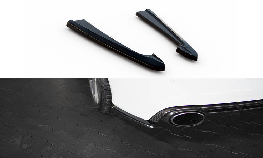 Zijdiffuser V.2 Audi RS7 C7 FL Maxton Glans Zwart