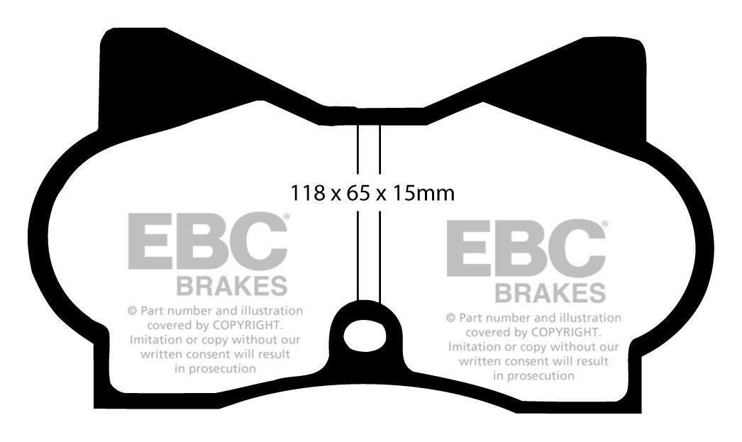EBC Brakes FIAT Dino 2.4 69-72 Remblokken voorzijde yellowstuff