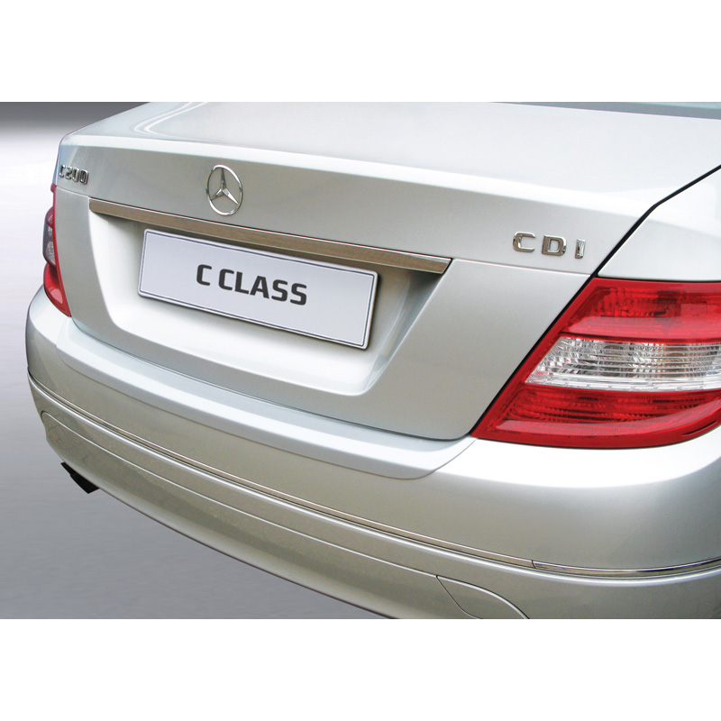 ABS Achterbumper beschermlijst  Mercedes C-Klasse W204 Sedan 2007-2011 Zilver