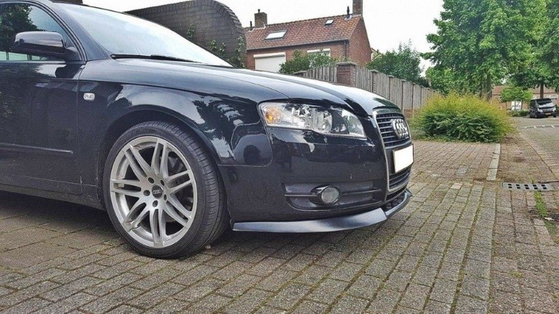 Voorspoiler Audi A4 B7 V.1 Glanzend Zwart