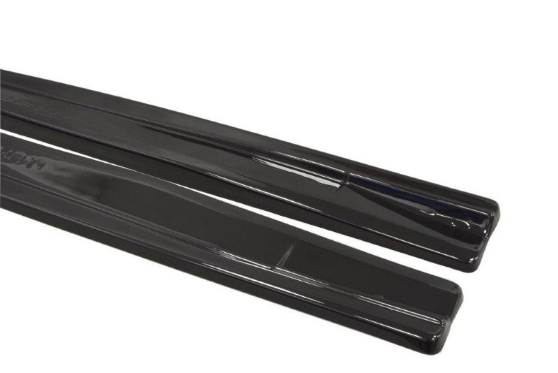Zijskirts Diffusers Fiat Punto Evo Abarth Glanzend Zwart