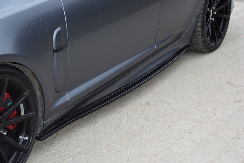 Zijskirts Diffusers JAGUAR XF- R Glanzend Zwart
