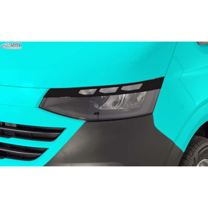 RDX Koplampspoilers  Volkswagen Transporter T7 2024- excl. IQ.Light (ABS Glanzend Zwart)