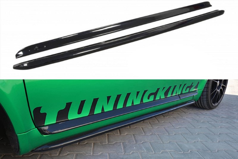 Zijskirts Diffuser Audi S3 8L Glanzend zwart